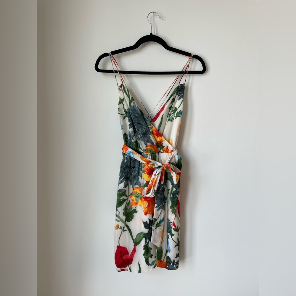 Alice + Olivia floral, silk-blend dress